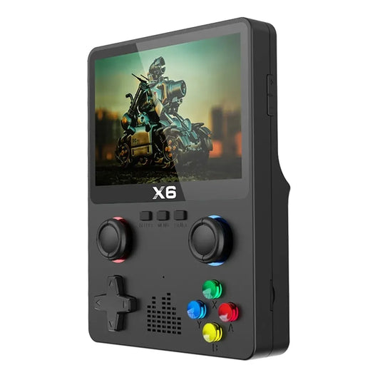 VJ-02  New X6 3.5Inch IPS Screen Handheld Game Player Dual Joystick 11 Simulators GBA Video Game Console for Kids Gifts